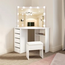 Corner Vanity Makeup Dressing
