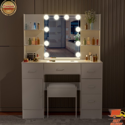 Dressing table with - table, led