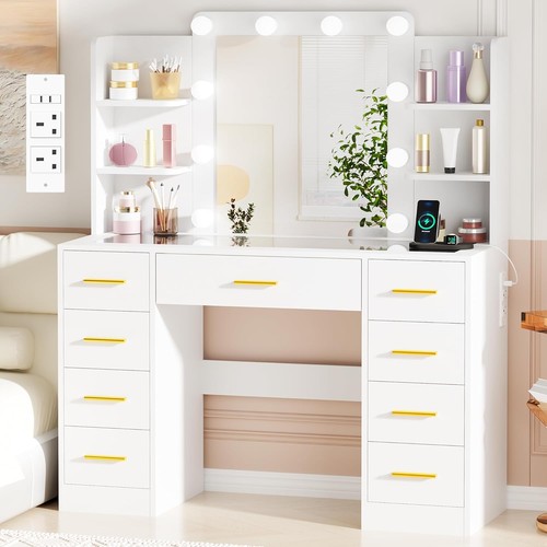 Bewishome dressing table with - dressing,