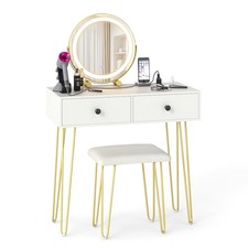 COSTWAY Makeup Dressing Table