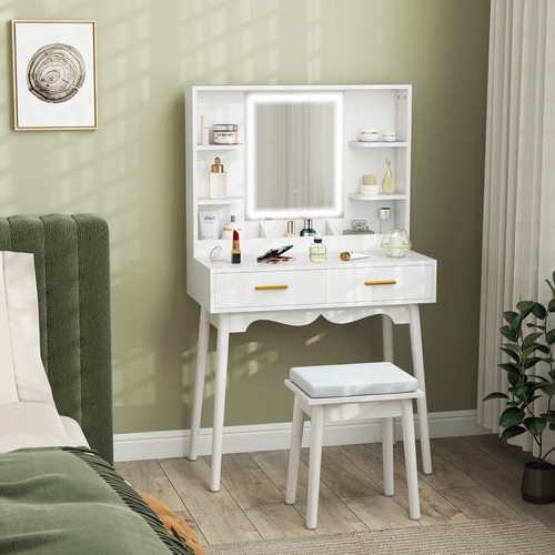 Dressing table with mirror and - table,