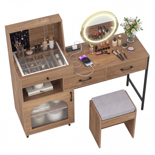 Vanity desk with - desk,