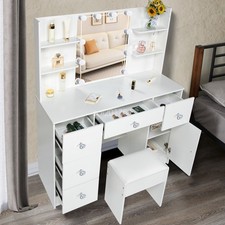 White Vanity Set Dressing