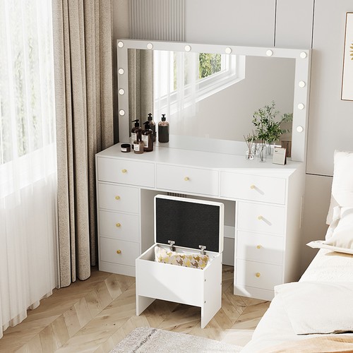 Large led mirror dressing - led,