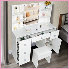White Dressing Table with 10