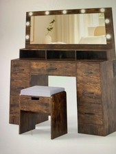 Vanity Desk With Mirror And