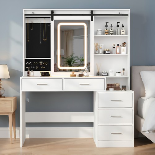 Large dressing table with - large, led