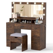 COSTWAY Vanity Desk with