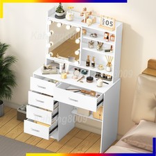 White Dressing Table with LED