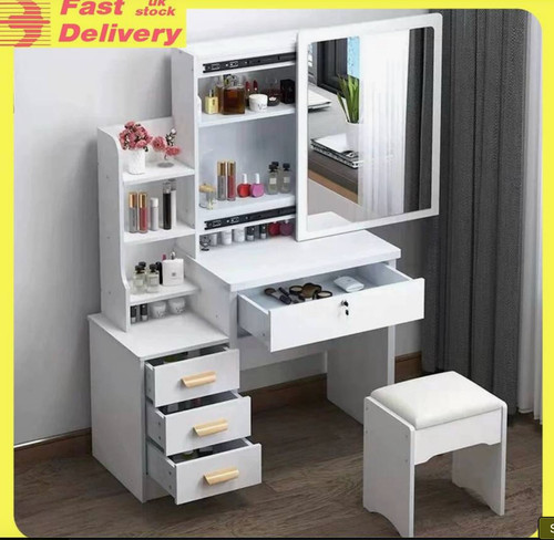 Vanity desk with - with, led