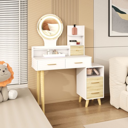 Dressing table with mirror - dressing,