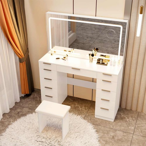 Large dressing table with - with, led