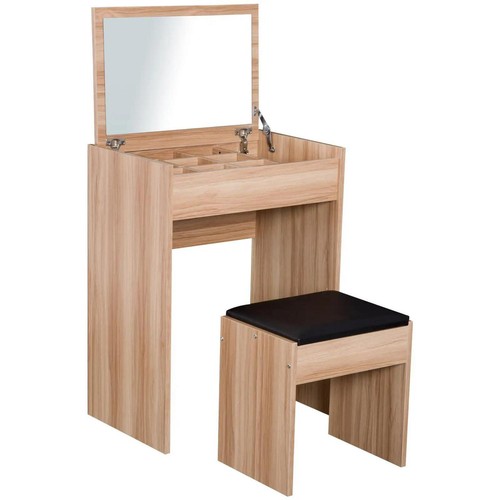 Dressing table with mirror and - with,